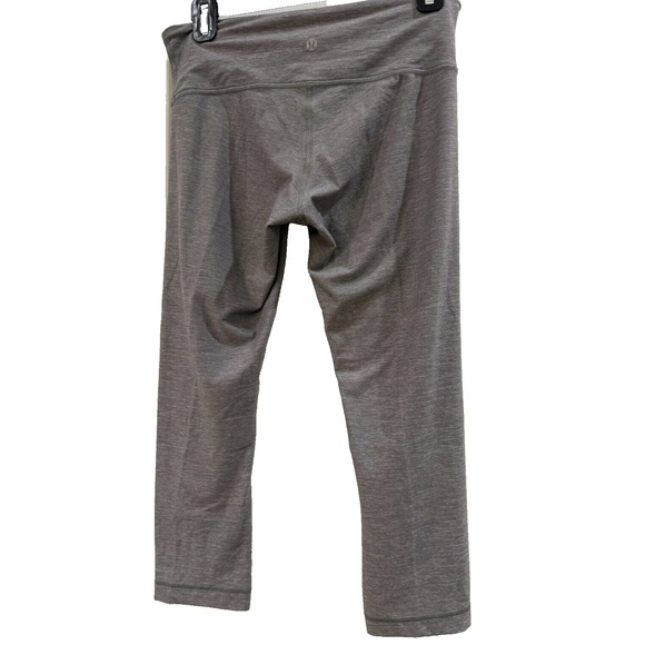 Lululemon Wunder Unders Cropped Grey Leggings Women's size 6 - Picture 3 of 4